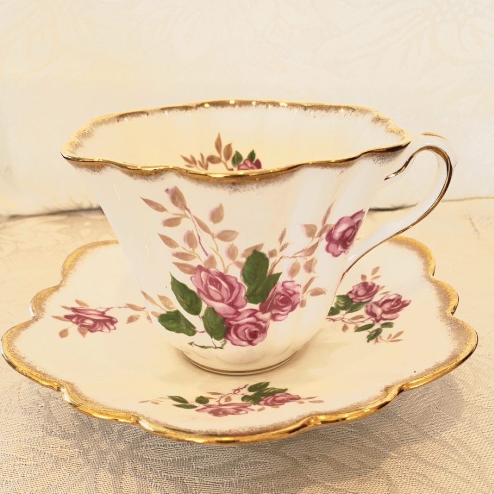 Vintage Rosina cup & saucer bone china